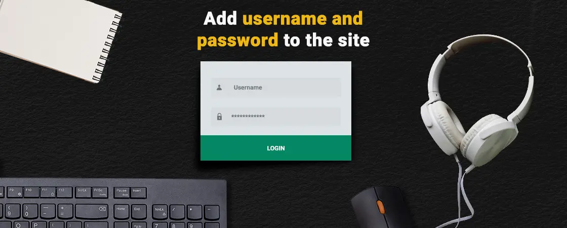 Adding a username and password on the DecoDL site